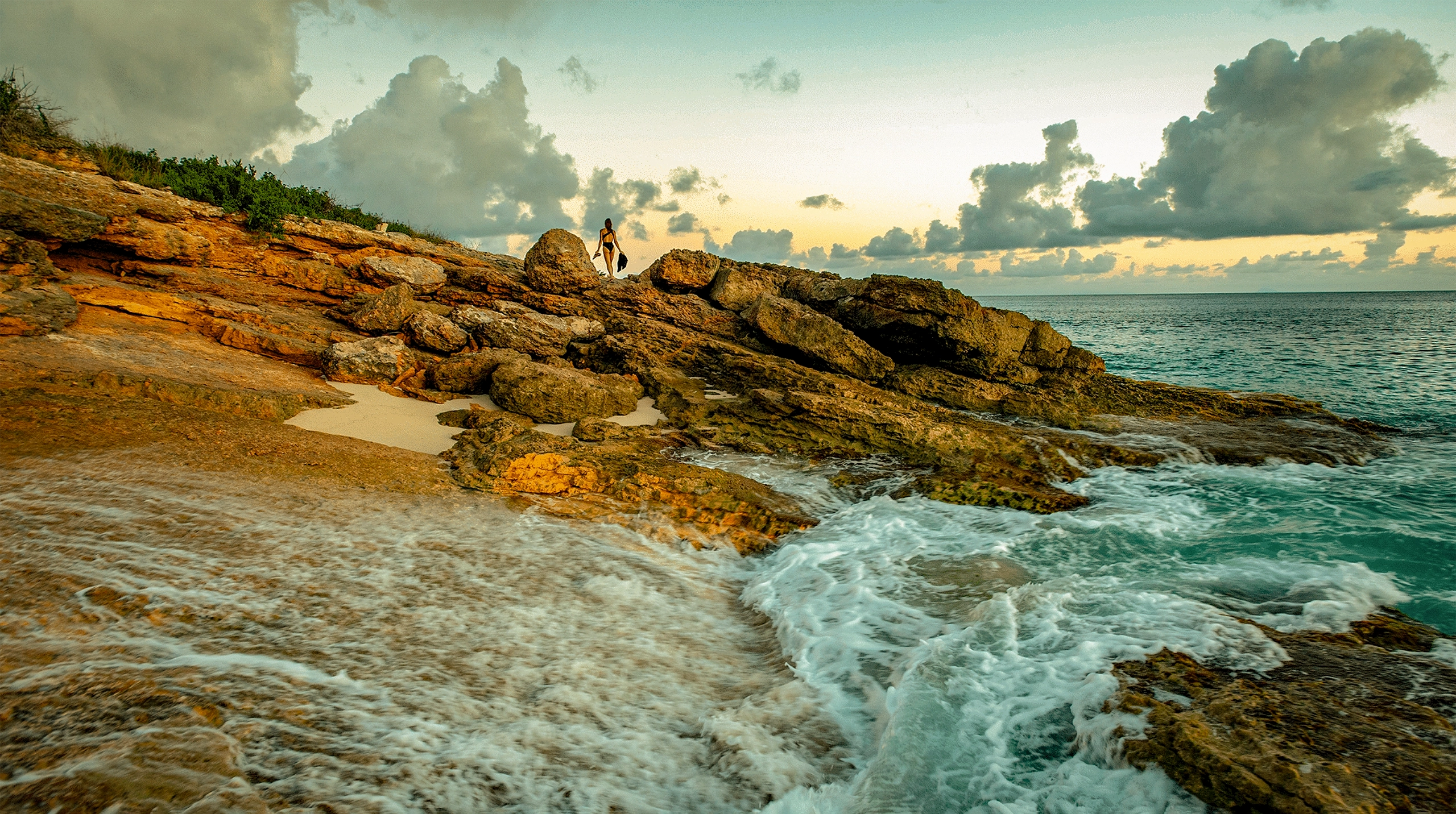 St Marteen ocean beach view